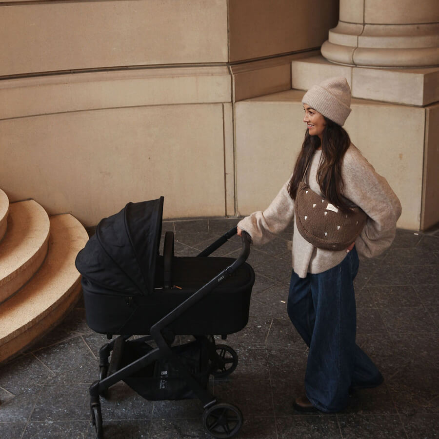 Studio Noos - Tasche "Adult Fanny Pack Teddy Brown Hearts", Bauchtasche