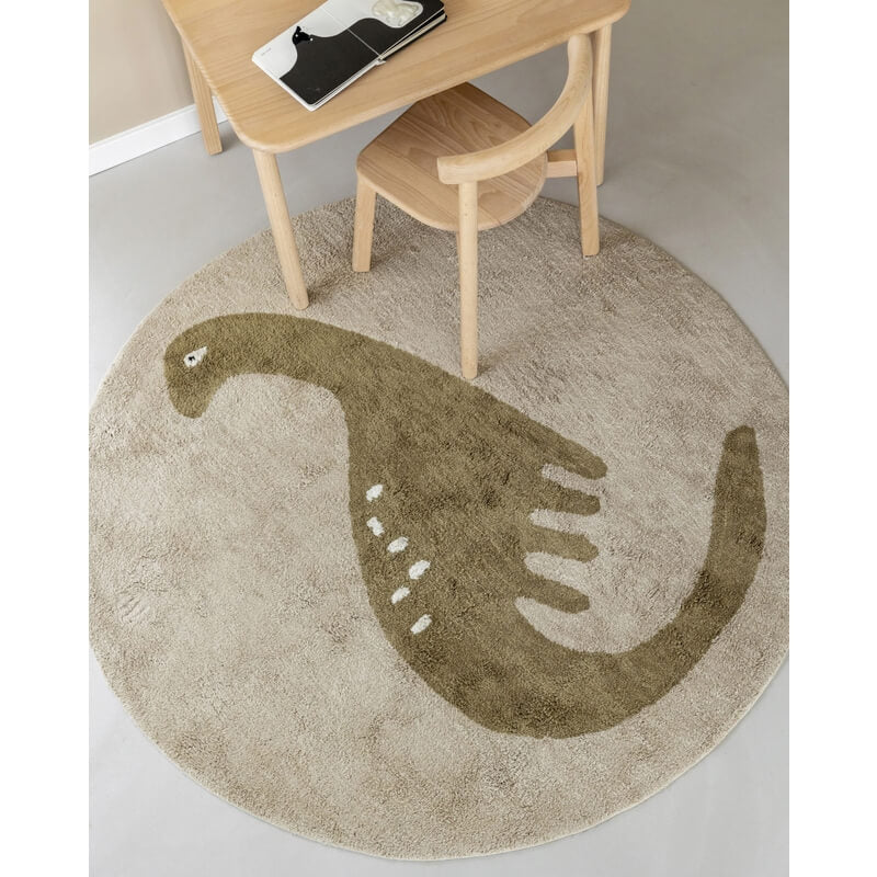 Tapis Petit - Waschbarer Baumwollteppich für Kinderzimmer "Dino Dex"