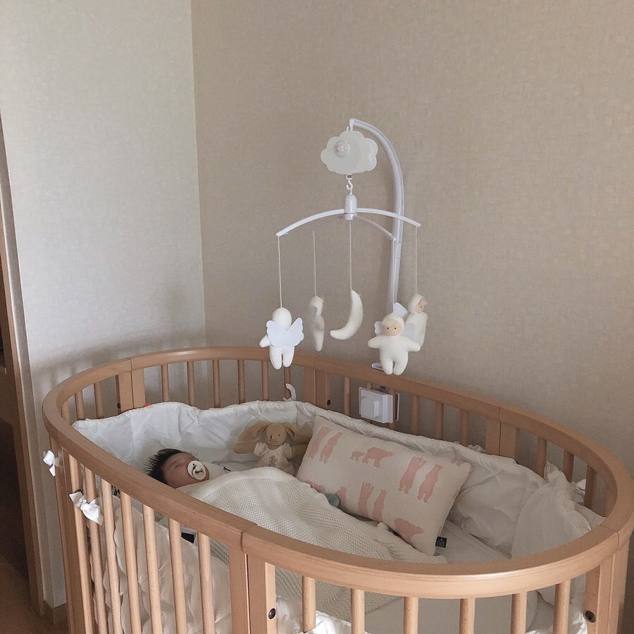 Trousselier – Musik-Mobile „Angels & Moon“, drehendes Baby Mobile