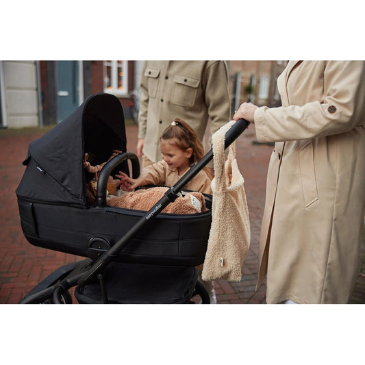 Jollein – Wickeltasche Shopper "Mom Bag Bouclé", Beige 24 x 43 cm