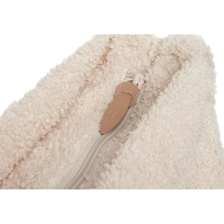 Jollein – Wickeltasche Shopper "Mom Bag Bouclé", Beige 24 x 43 cm