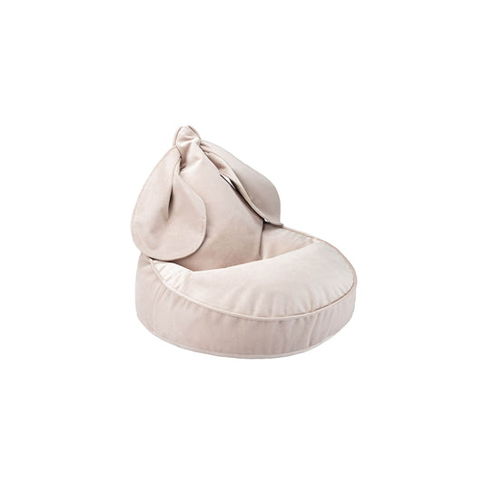 Wigiwama – Kinder Sitzsack "Hase" Samt Beige