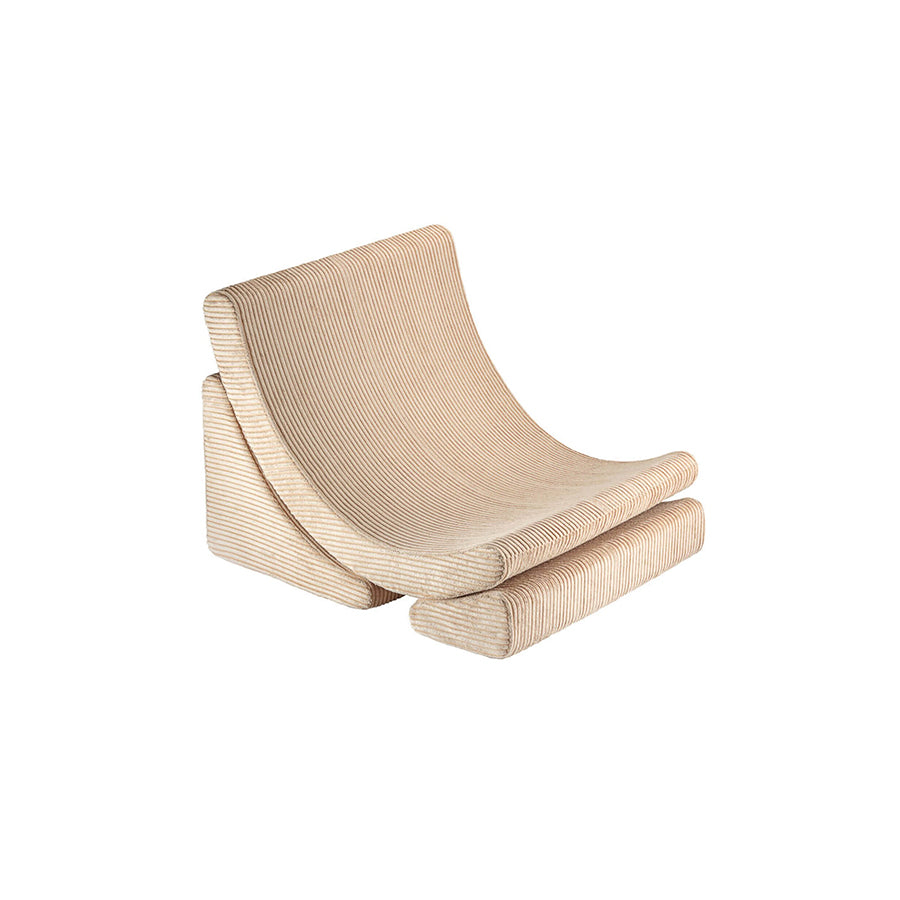 Wigiwama – Kinder Sessel "Moonchair" Cord Beige