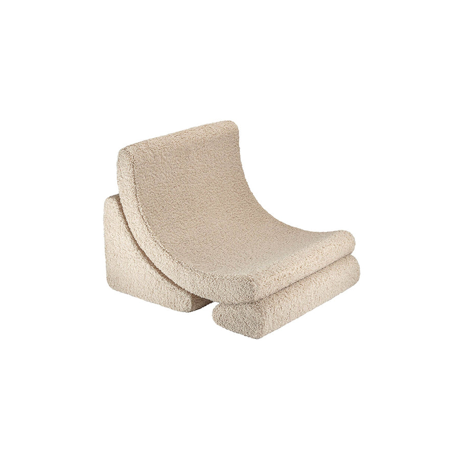 Wigiwama – Kinder Sessel "Moonchair" Teddy Beige