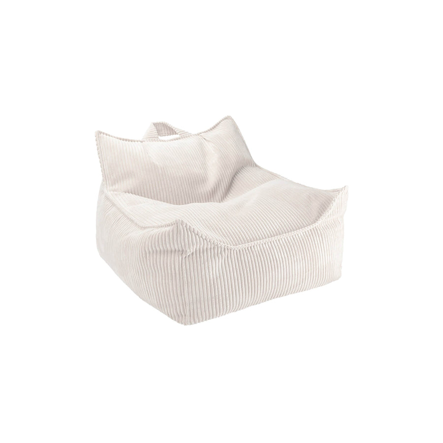 Wigiwama – Kinder Sessel/Sitzsack Cord Creme 80cm