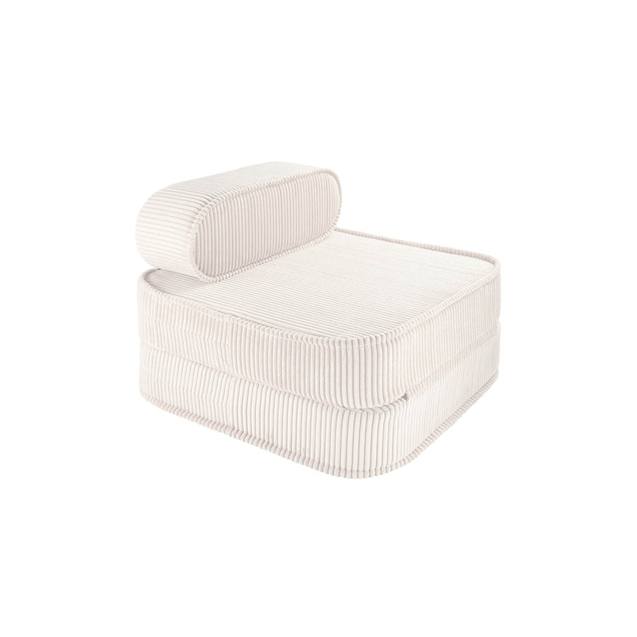 Wigiwama – Klappsessel & Spielmatratze Cord Creme