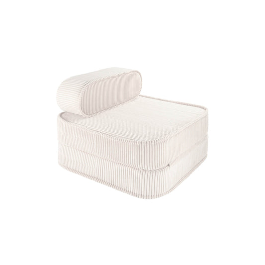 Wigiwama – Klappsessel & Spielmatratze Cord Creme