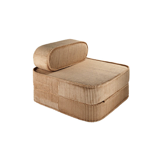 Wigiwama – Klappsessel & Spielmatratze Cord Toffee