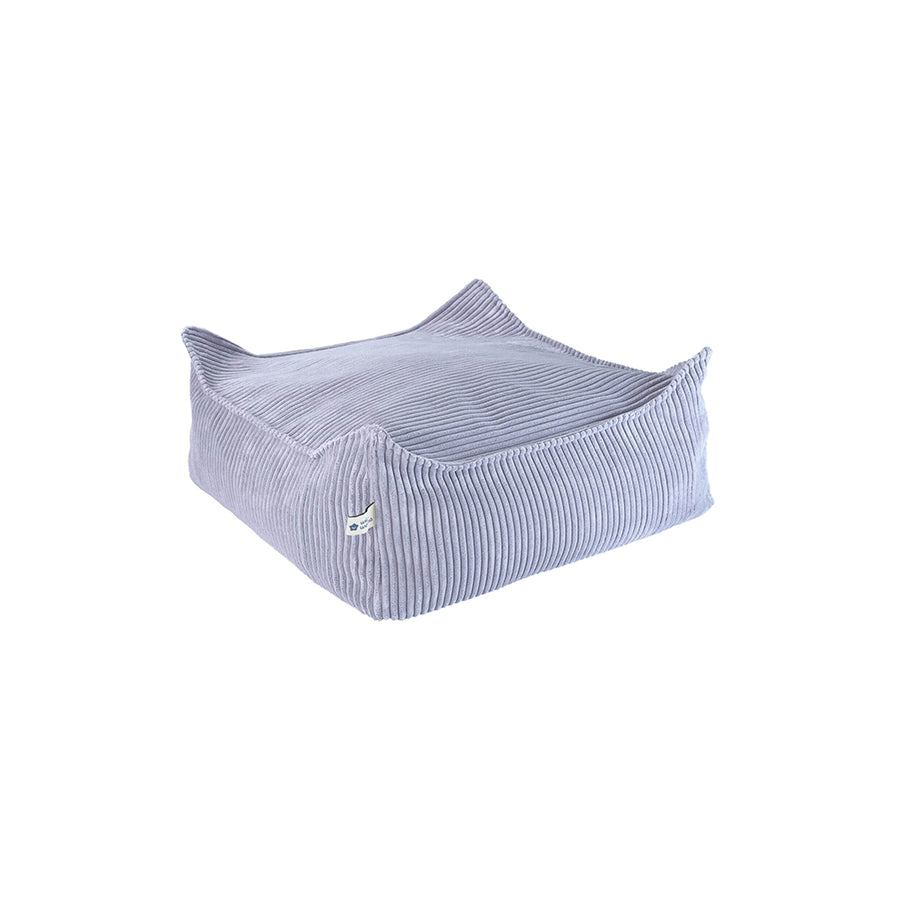 Wigiwama – Xl-Sitzkissen Cord Blaugrau 60x60cm