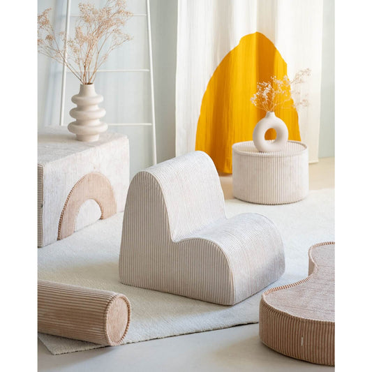Wigiwama – Kinder Sessel "Wolke" Cord Creme 50x60cm