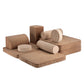 Wigiwama – Kinder Spielsofa Modular "Settee" Cord Toffee 9-tlg.