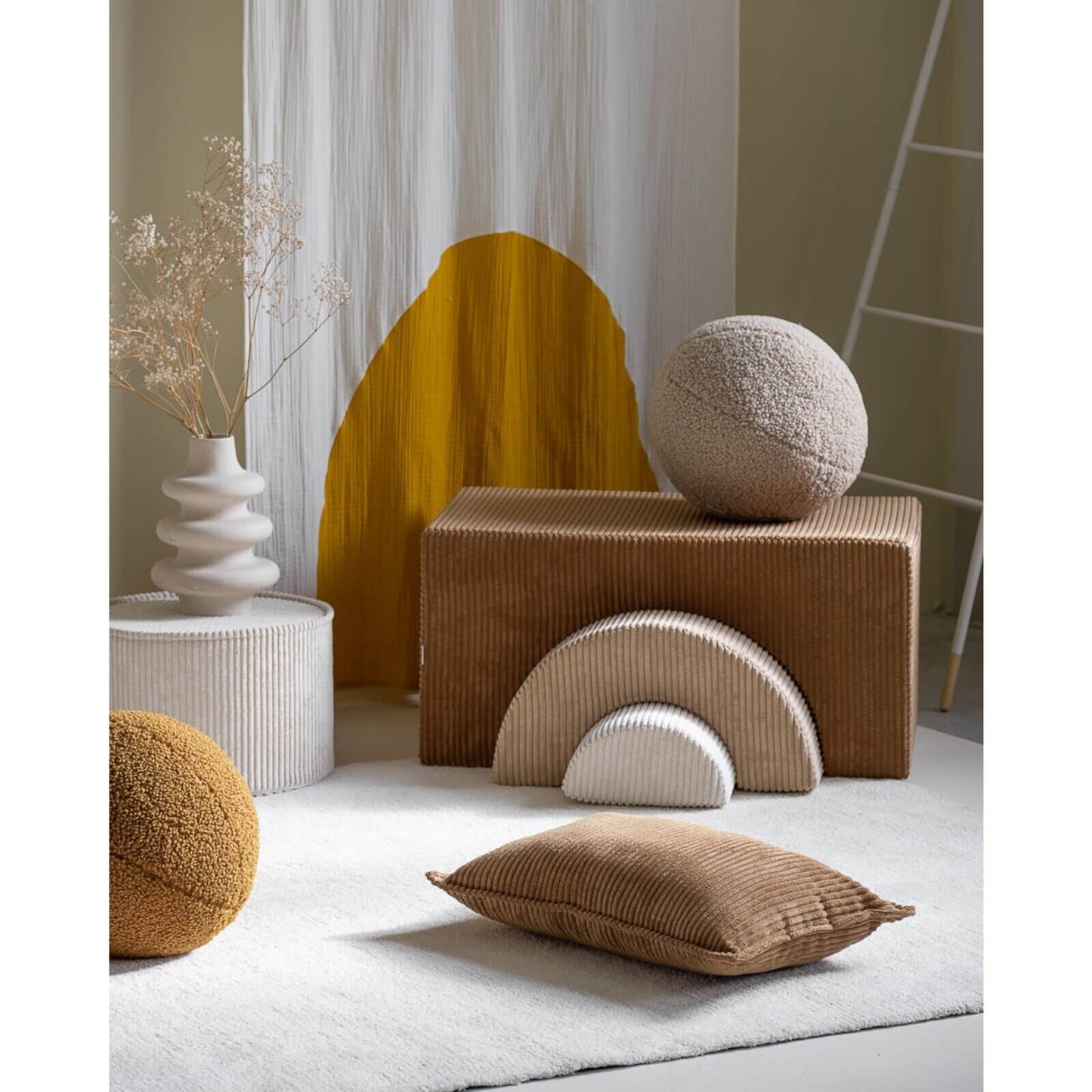 Wigiwama – Kissen Mit Cordbezug Toffee 33x55cm