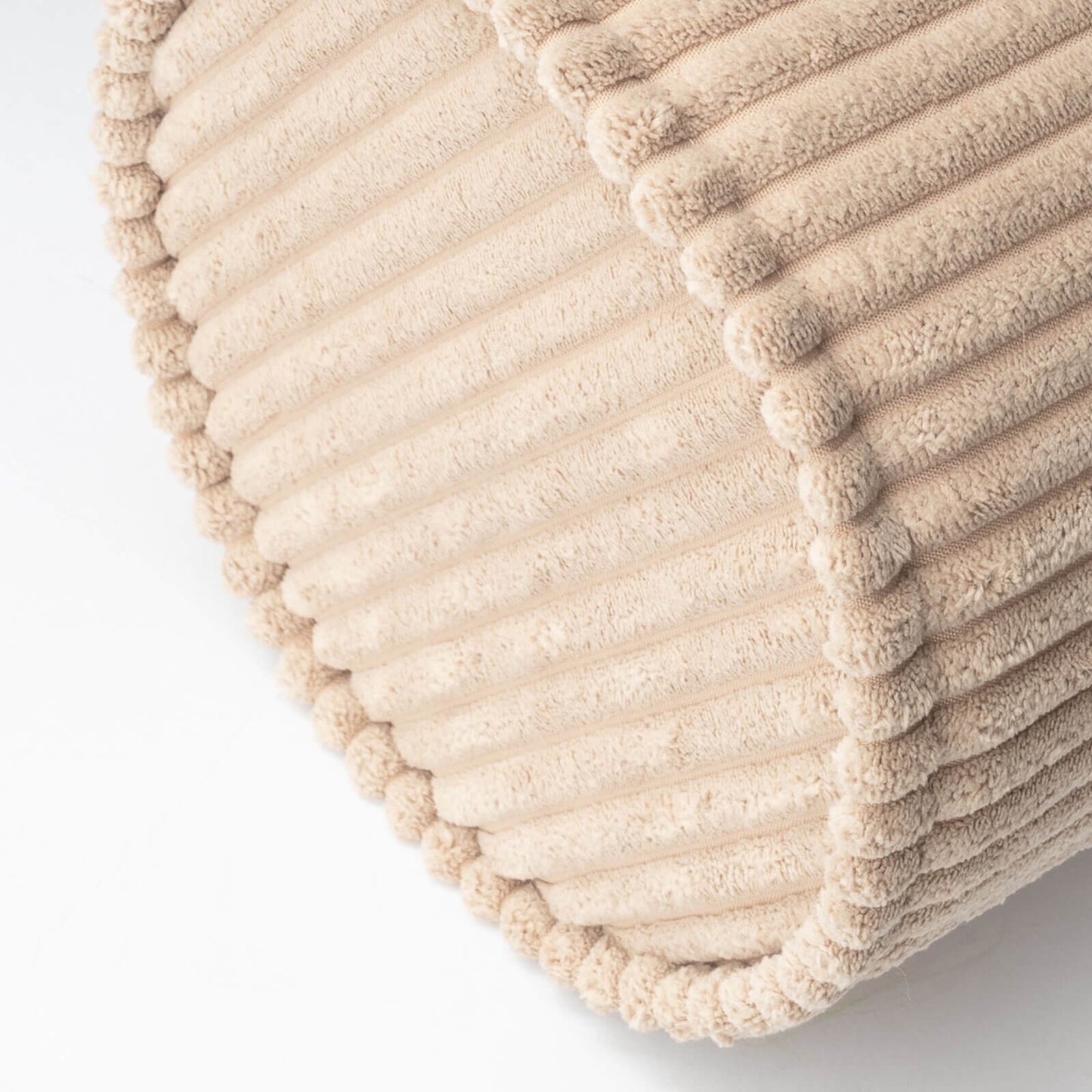 Wigiwama – Schaumstoff-Kissenrolle Cord Beige 55cm