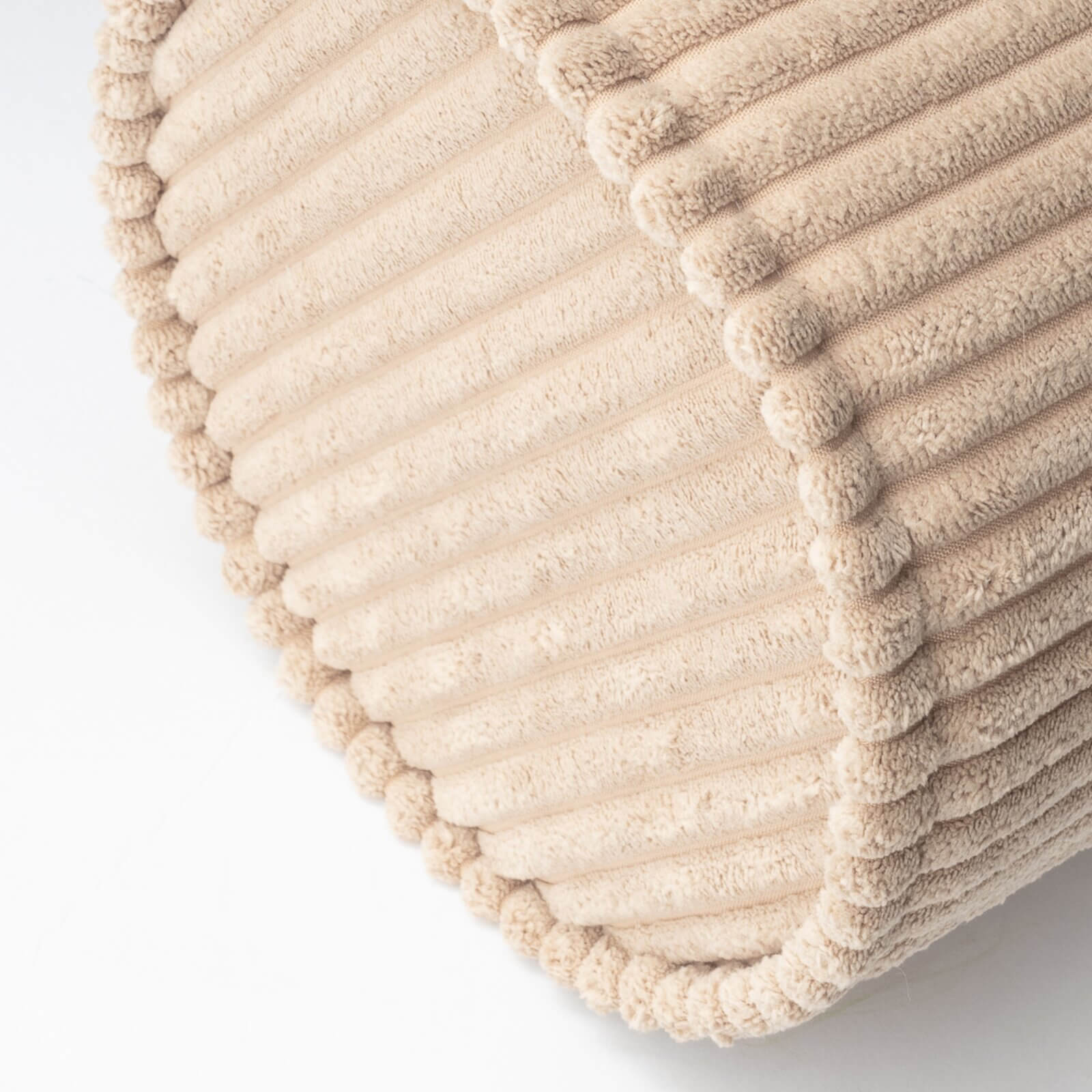 Wigiwama – Schaumstoff-Kissenrolle Cord Beige 55cm