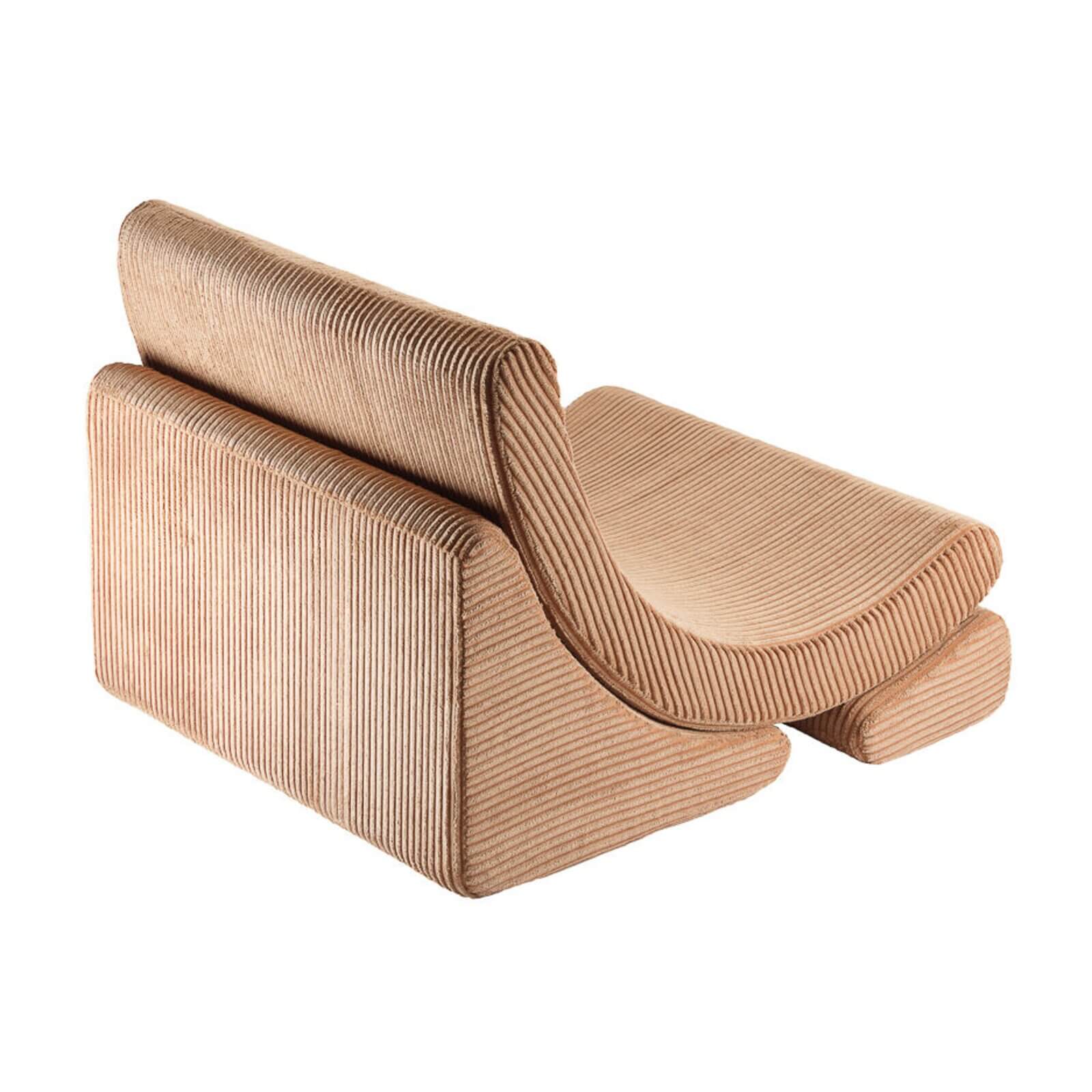 Wigiwama – Kinder Sessel "Moonchair" Cord Toffee