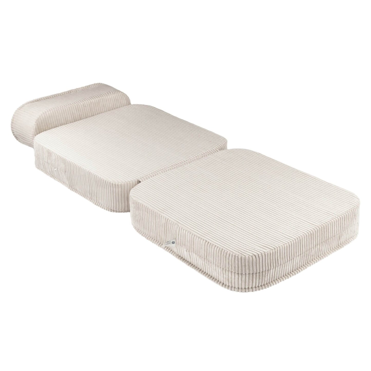 Wigiwama – Klappsessel & Spielmatratze Cord Creme