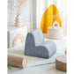 Wigiwama – Kinder Sessel 'wolke" Cord Blaugrau 50x60cm