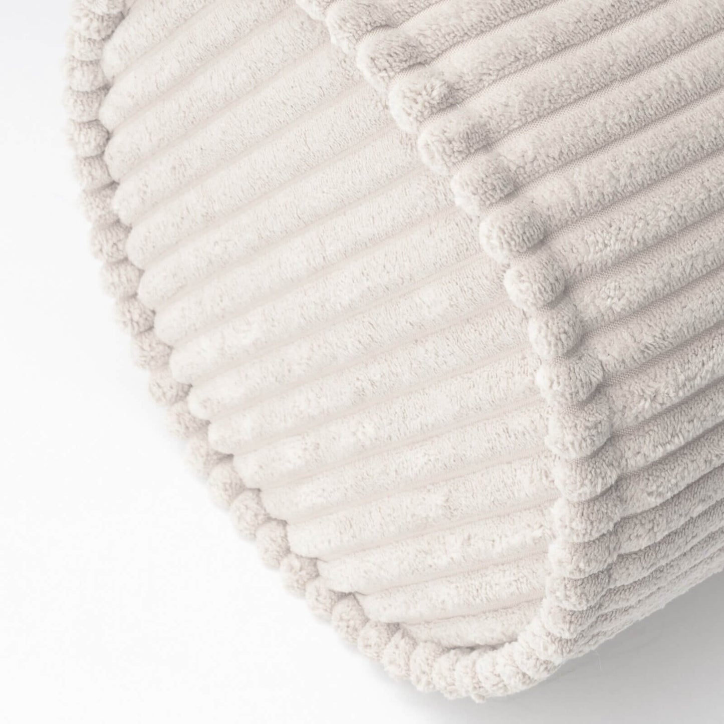 Wigiwama – Schaumstoff-Kissenrolle Cord Creme 55cm