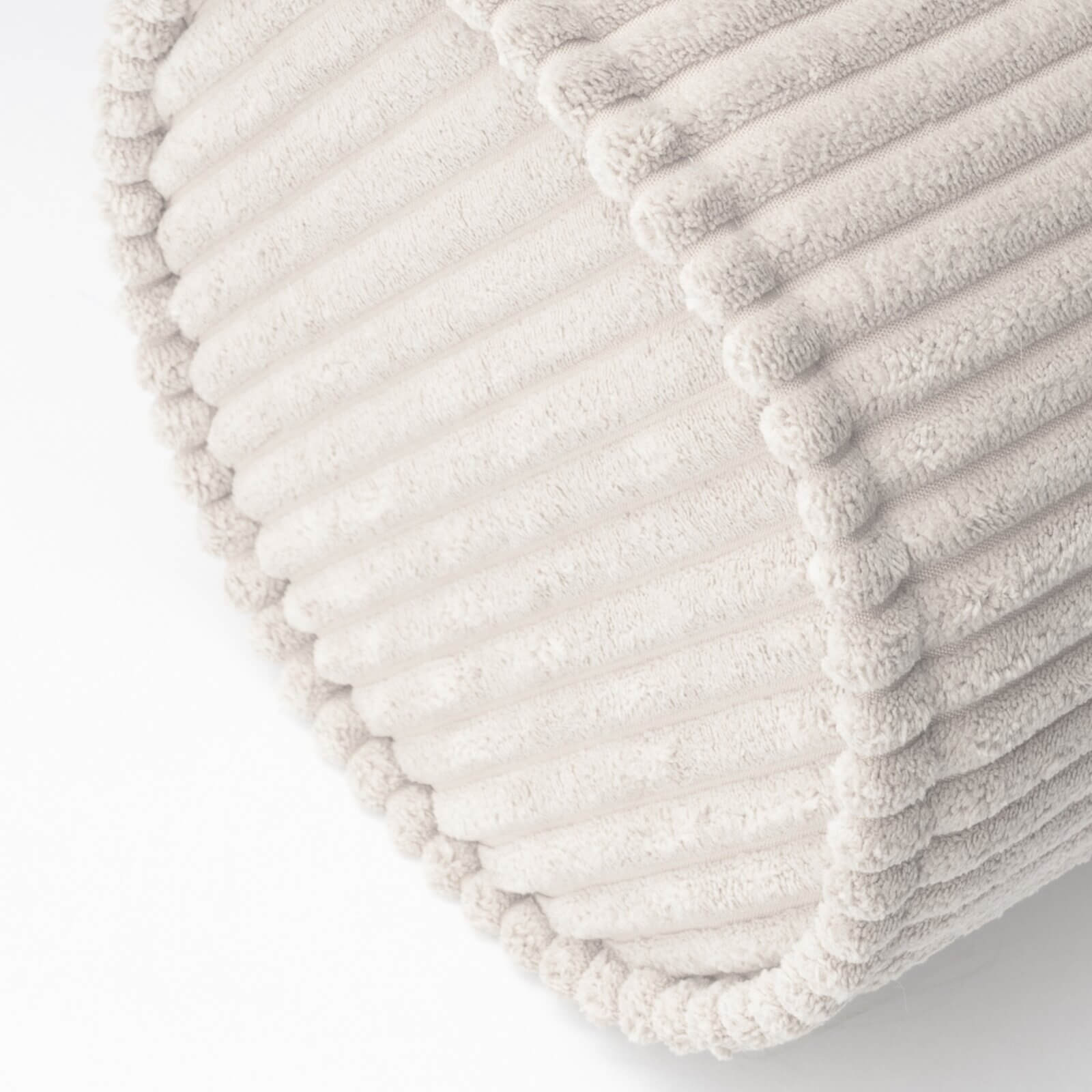 Wigiwama – Schaumstoff-Kissenrolle Cord Creme 55cm