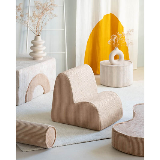 Wigiwama – Kinder Sessel "Wolke" Cord Beige 50x60cm