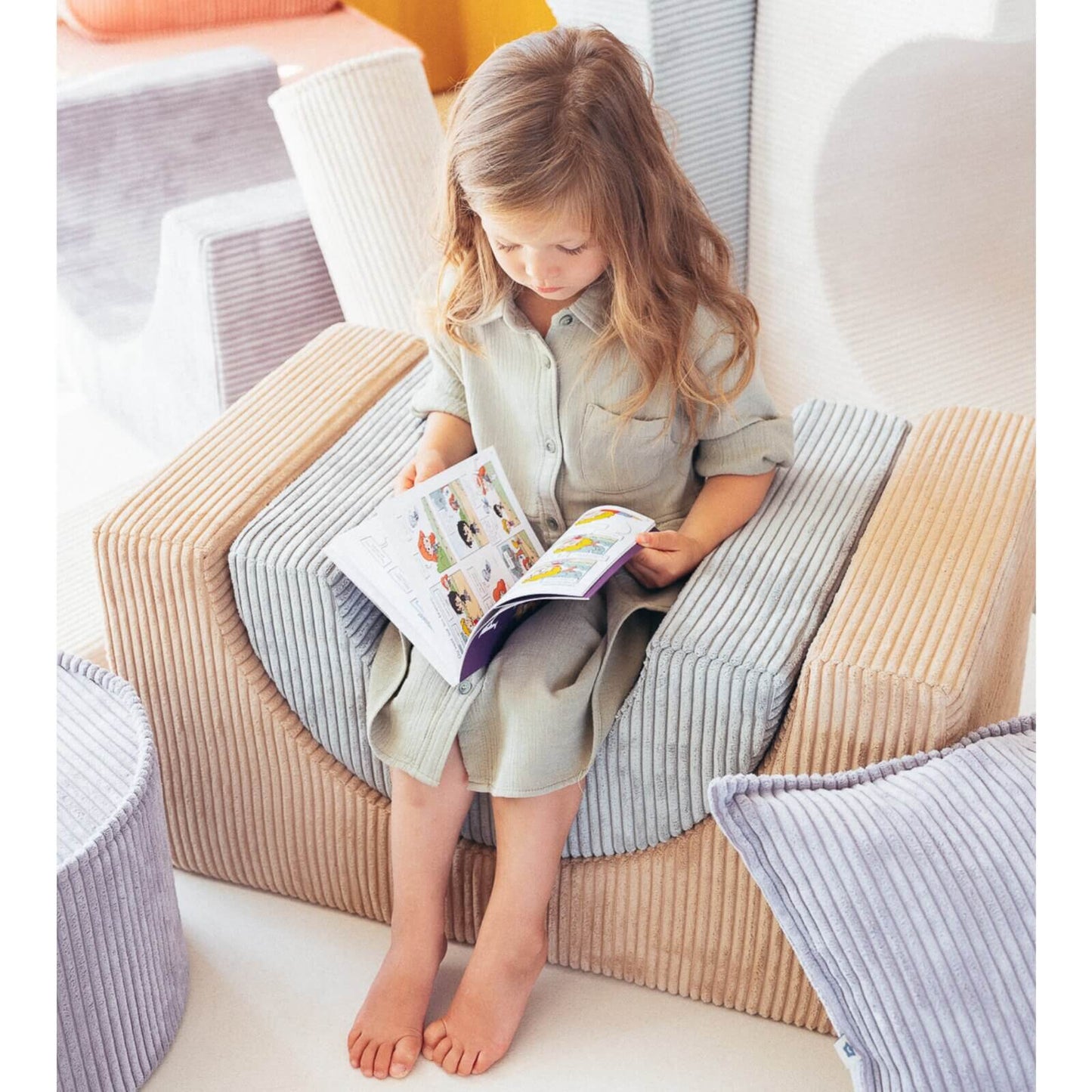 Wigiwama – Schaumstoff-spielset "Regenbogen" Beige 3-tlg.