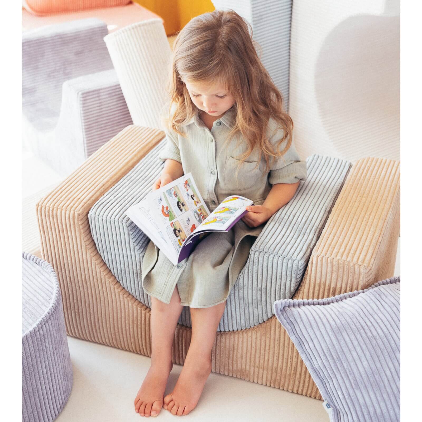 Wigiwama – Schaumstoff-spielset "Regenbogen" Beige 3-tlg.