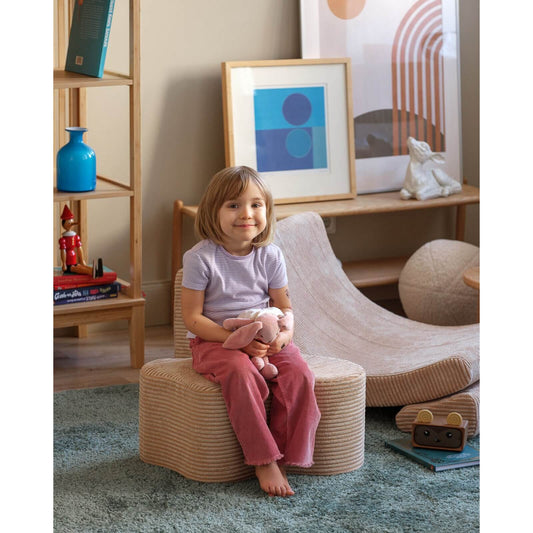 Wigiwama – Kinder Sitzpuff "Wolke" Cord Beige 39,5cm
