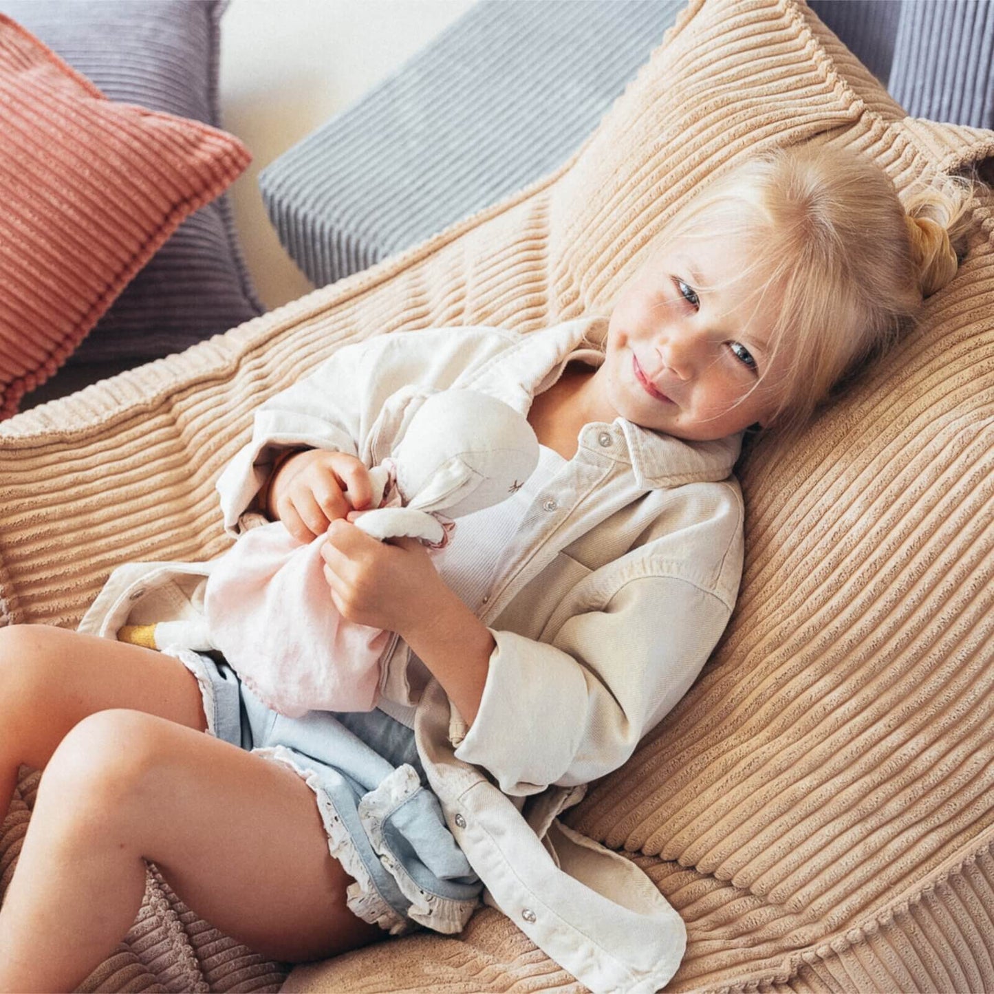 Wigiwama – Xl-Sitzkissen Cord Beige 60x60cm