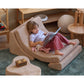 Wigiwama – Kinder Sessel "Moonchair" Cord Beige