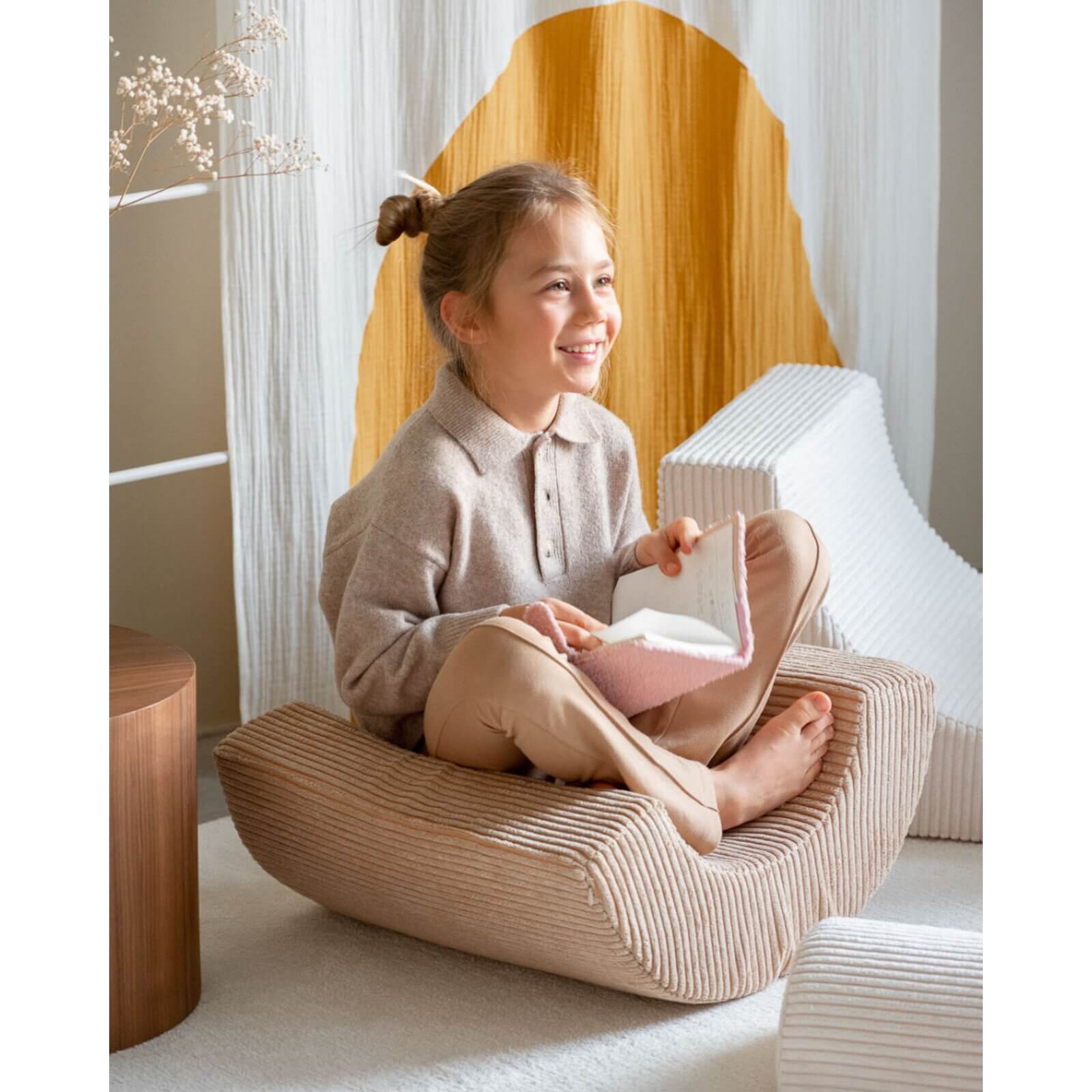 Wigiwama – Schaumstoff-Spielset "Regenbogen" Creme/Beige 3-tlg.