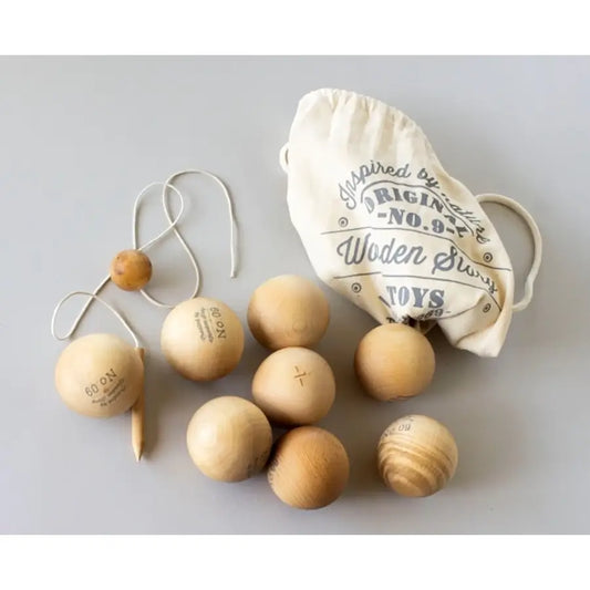 Wooden Story - Boule Spiel Aus Holz - Pétanque