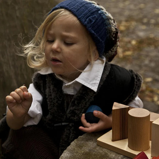 Wooden Story - Steckspielzeug "Natural Shape Sorter Board XL"