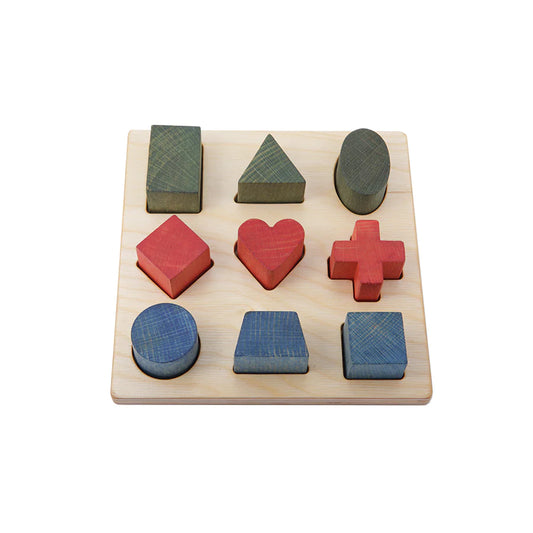 Wooden Story - Steckspielzeug "Rainbow Shape Puzzle"
