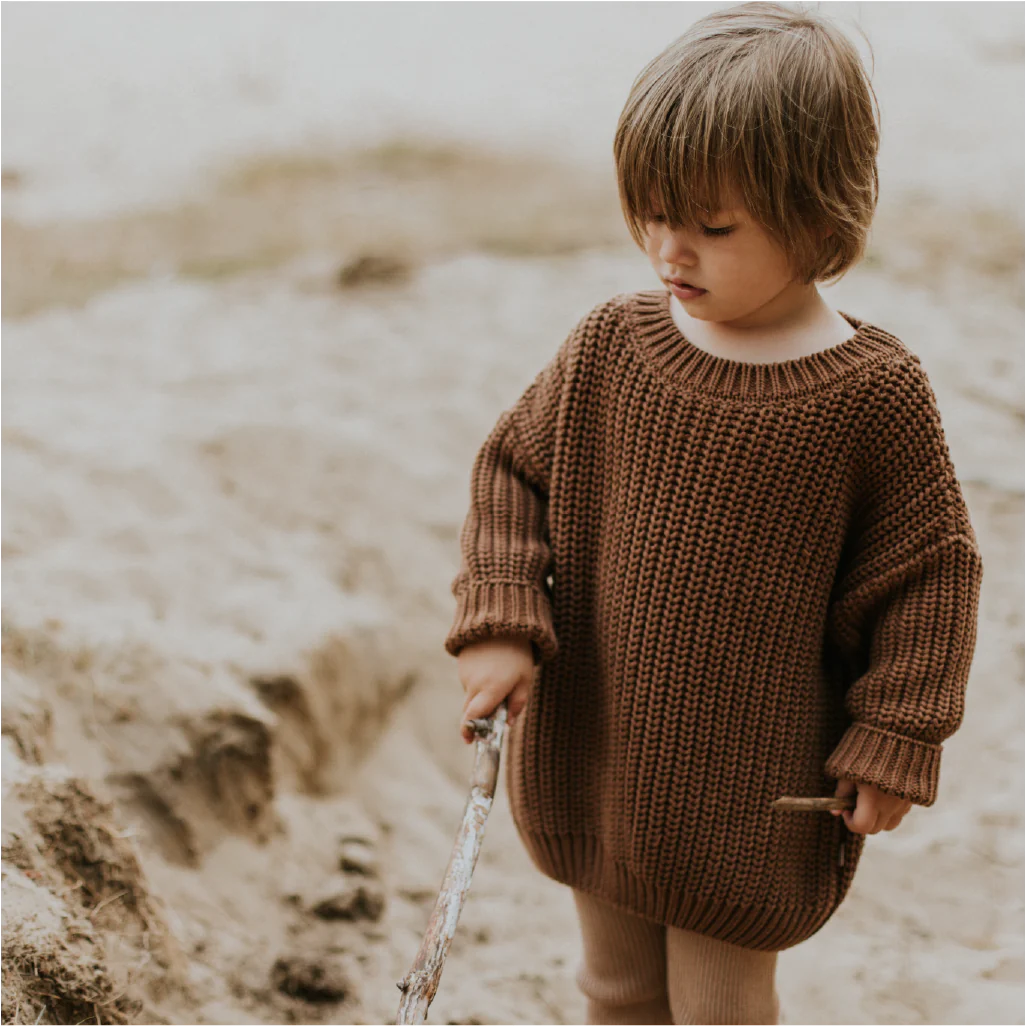 Yuki Kidswear - Strickpullover / Sweater "Walnut" für Kinder