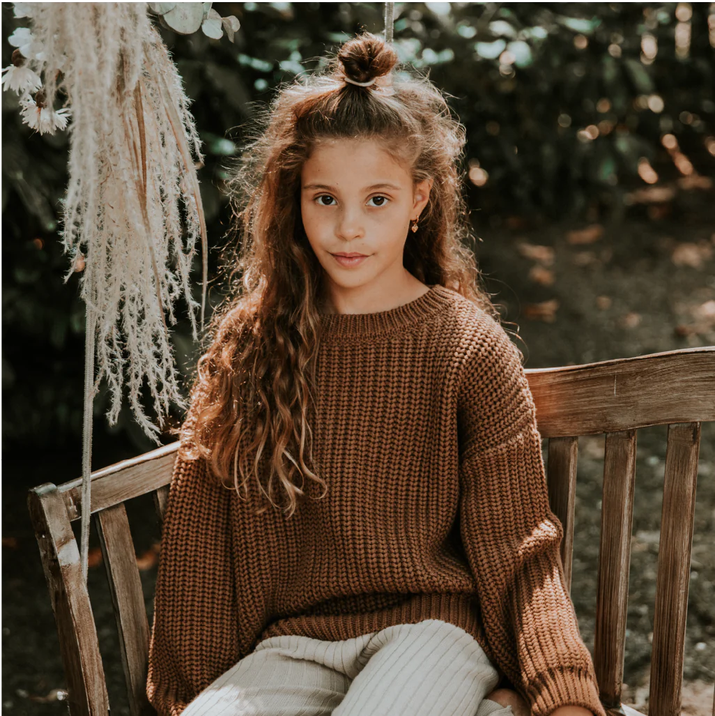 Yuki Kidswear - Strickpullover / Sweater "Walnut" für Kinder