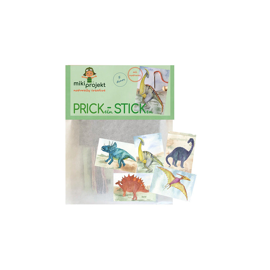 Mikiprojekt - Bastelset Prickeln & Sticken Dinos