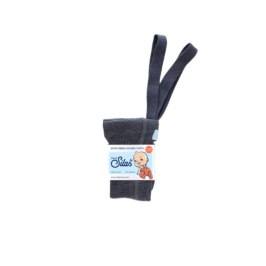 STRUMPFHOSE MIT TRÄGERN MIT FUSS DARK GREY BLEND