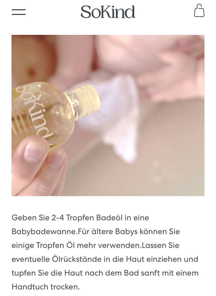 PFLEGENDES BABY BADEÖL