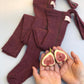STRUMPFHOSE MIT TRÄGERN MIT FUSS FIG BLEND