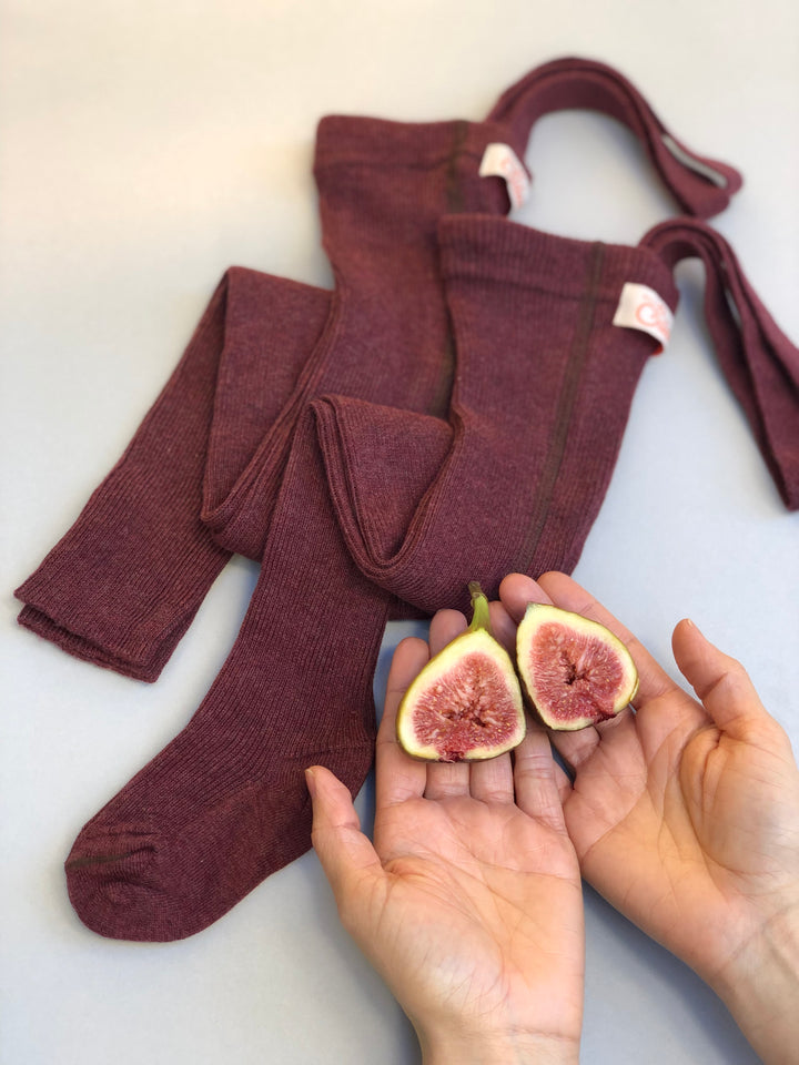 STRUMPFHOSE MIT TRÄGERN MIT FUSS FIG BLEND