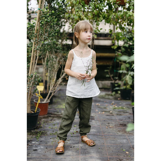 LEINEN BASIC TOP AGNES - VERSANDBEREIT