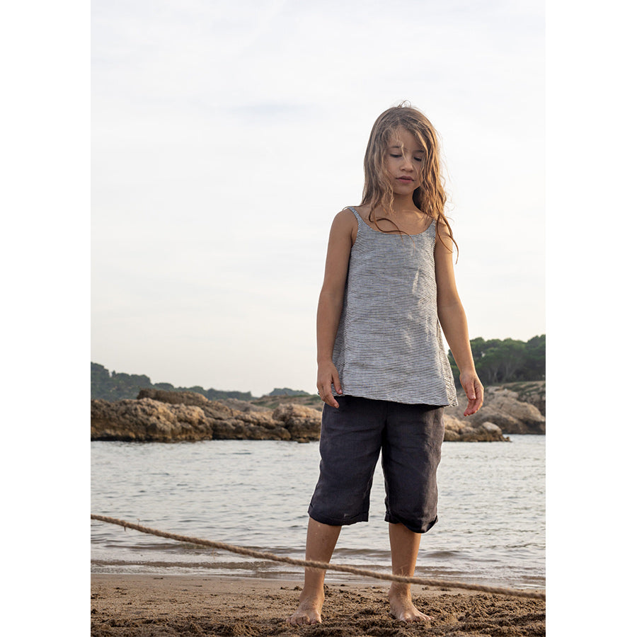 LEINEN BASIC TOP AGNES - VERSANDBEREIT