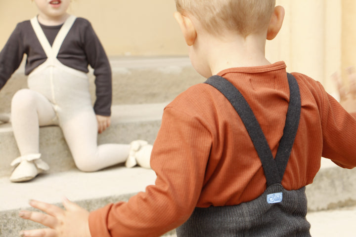 STRUMPFHOSE MIT TRÄGERN MIT FUSS DARK GREY BLEND