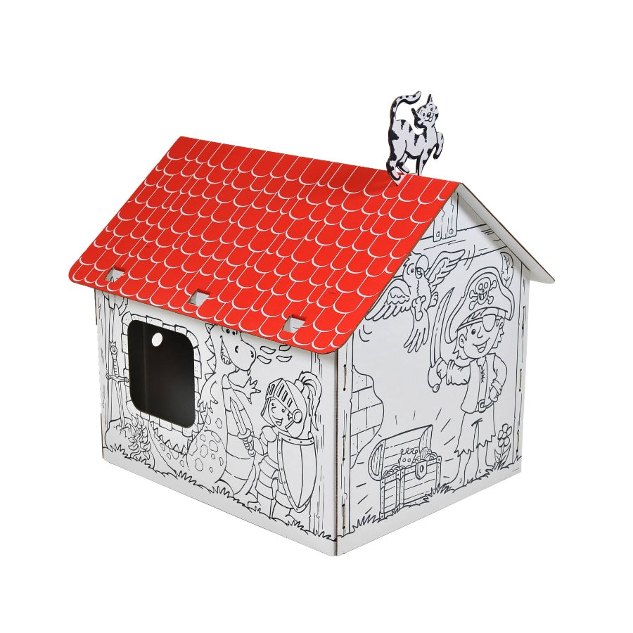 Annahouse Spielhaus aus Pappe Abenteuer, 99 X 85 X 88 cm