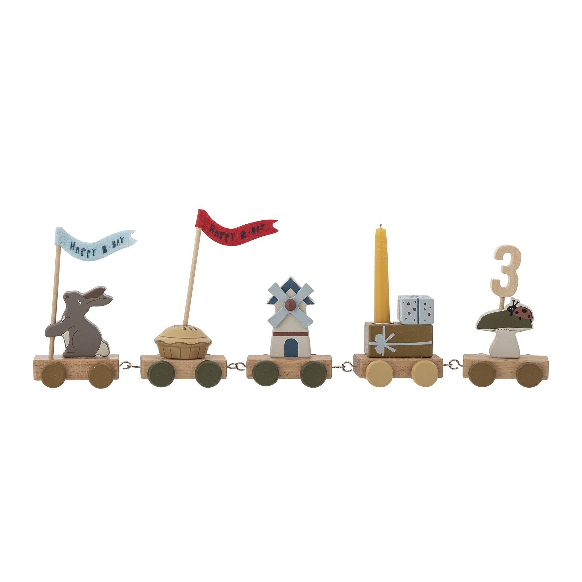 Bloomingville Mini Geburtstagszug Alfi aus Holz