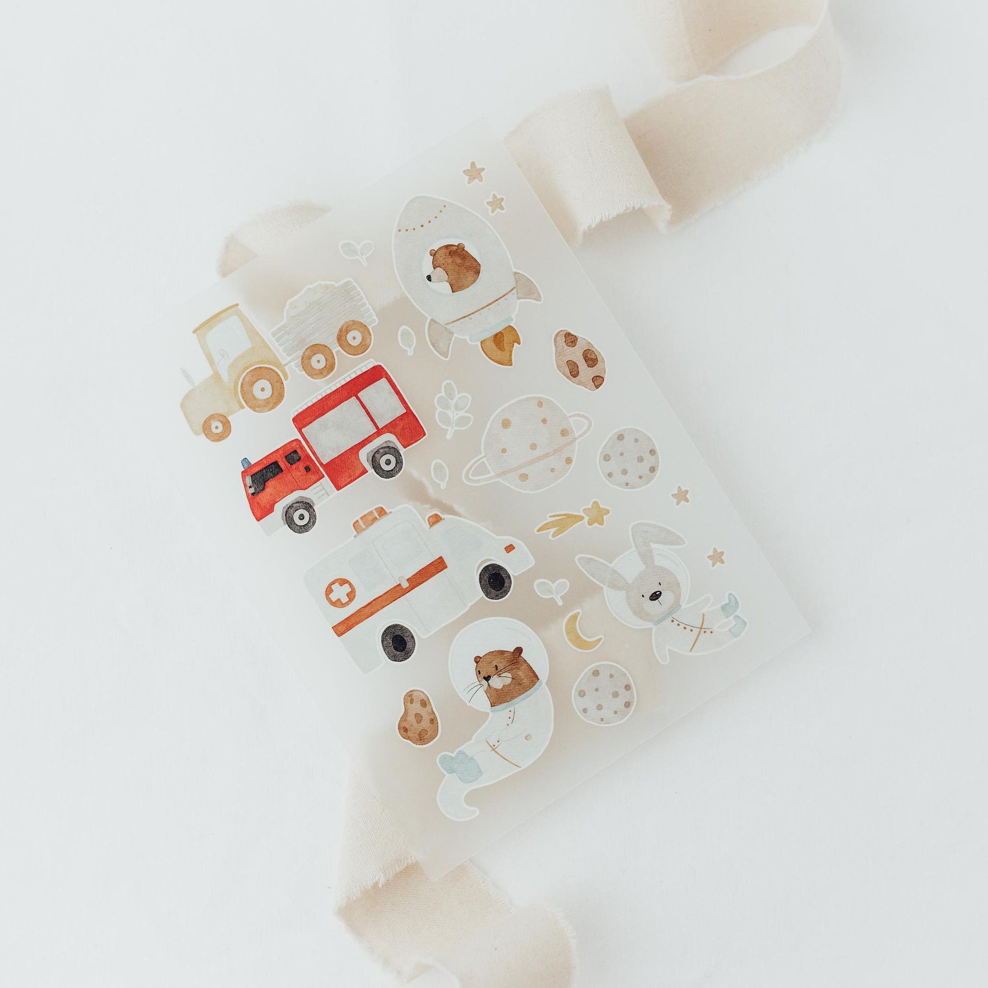 Hej Hanni Bügelbilderset Fahrzeuge A5