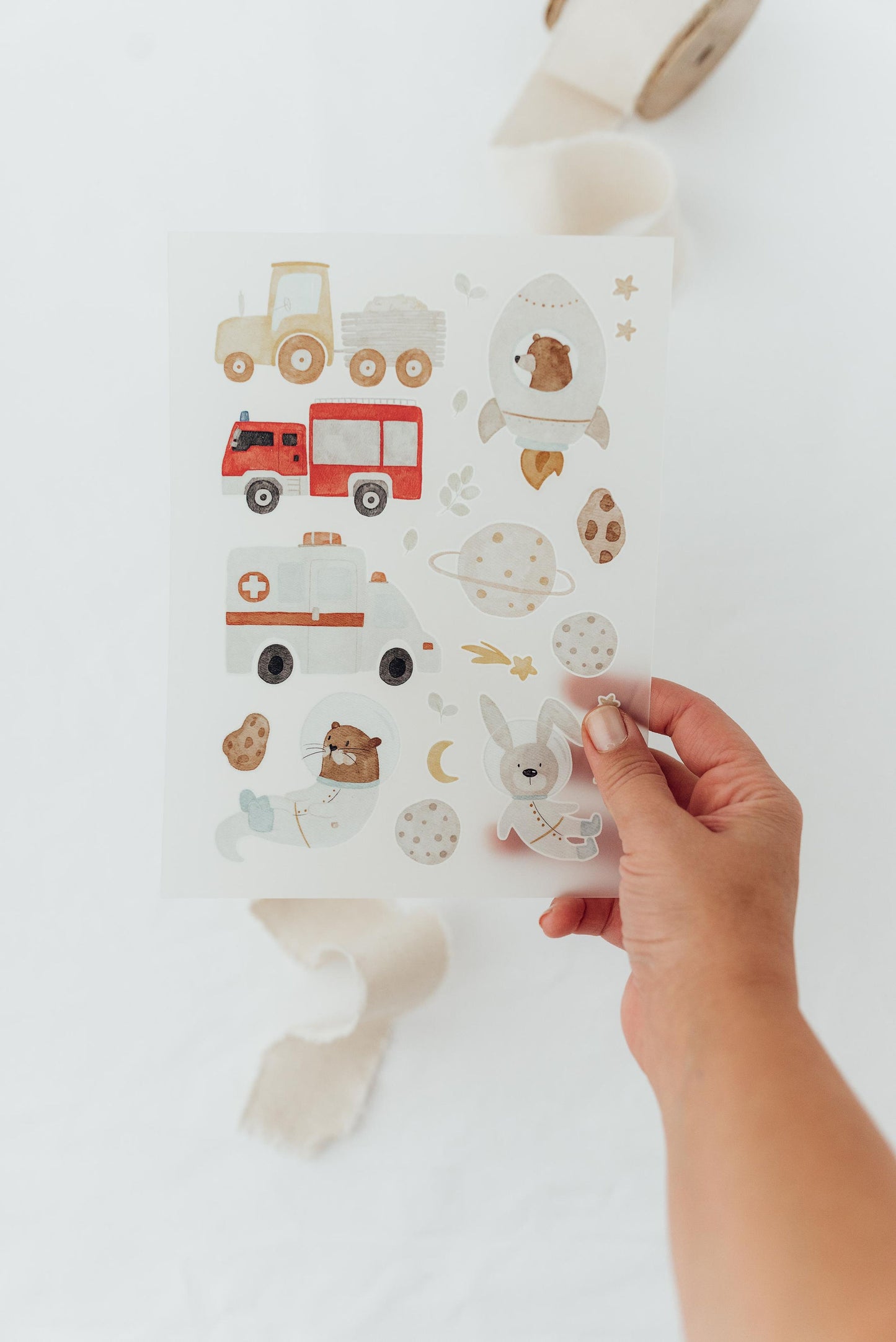 Hej Hanni Bügelbilderset Fahrzeuge A5