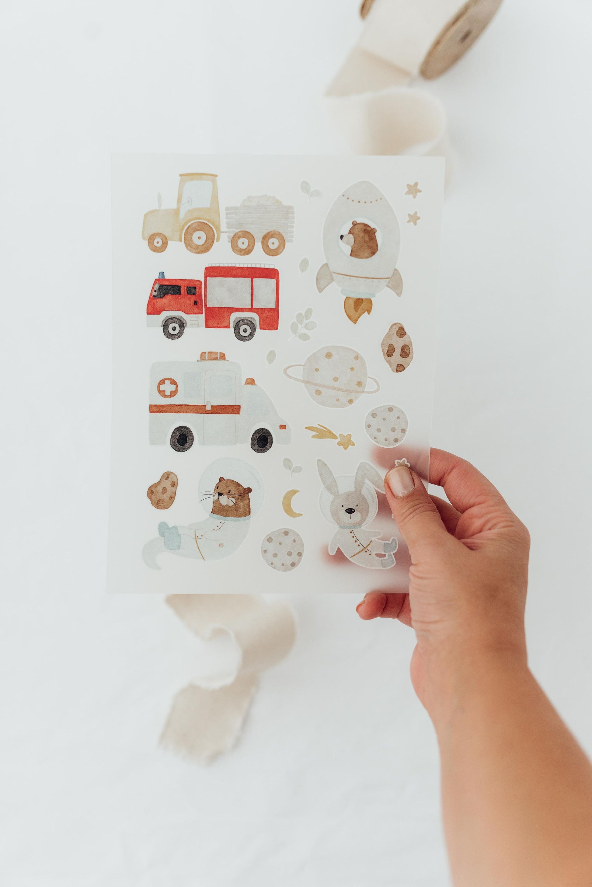 Hej Hanni Bügelbilderset Fahrzeuge A5