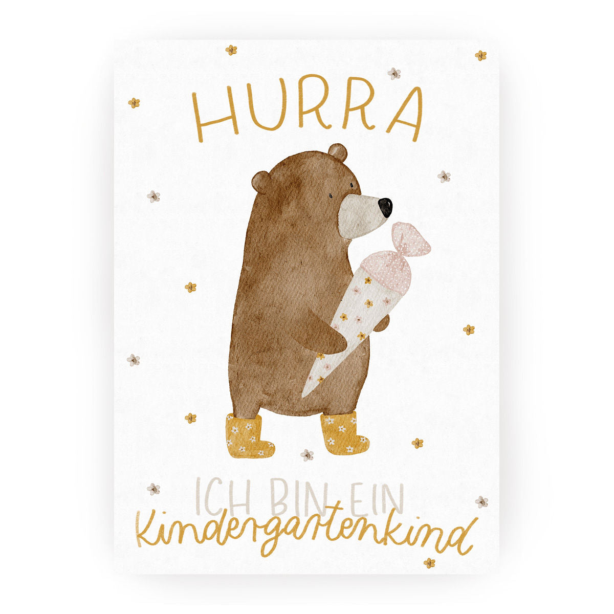 Hej Hanni Postkarte Hurra, ich bin ein Kindergartenkind!