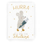 Hej Hanni Postkarte Schulanfang Maus